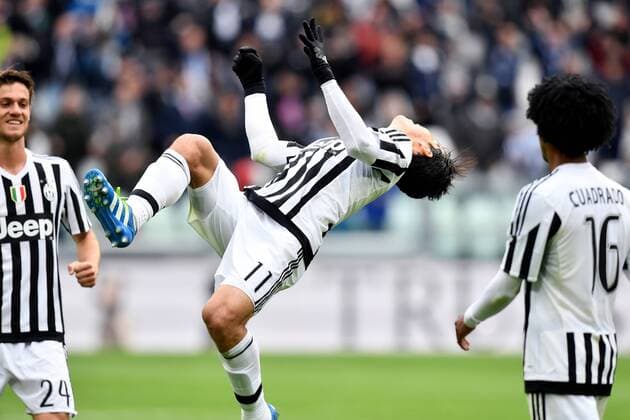 Football Serie A 2015 2016 ITA Juventus Turin - FC Carpi Torjubel Hernanes 