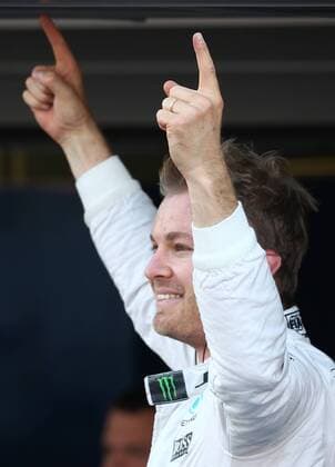 SOCHI, RUSSIA. MAY 1, 2016. German driver Nico Rosberg of the Mercedes AMG Petronas F1 team celebrates winning the 2016 Formula 1 Russian Grand Prix at an awards ceremony, at the Sochi Autodrom Circuit in Olympic Park. Sergei Bobylev TASS  TS0217F7