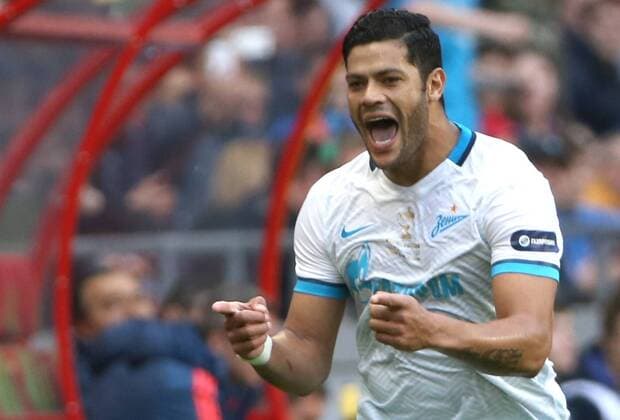 KAZAN, RUSSIA. MAY 2, 2016. Zenit s Hulk celebrates scoring in the 2015 16 Season Russian Football Cup final match against CSKA Moscow at Kazan Arena. Valery Sharifulin TASS  TS0218D2