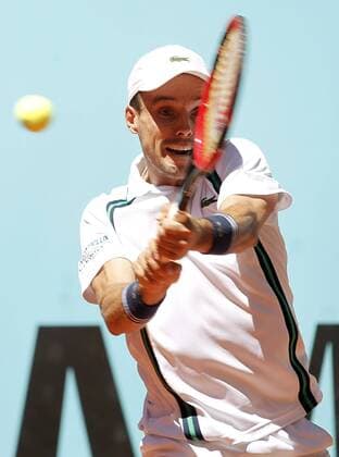 Roberto Bautista Agut, Spain, during Madrid Open Tennis 2016 match.May, 3, 2016.  (2016050327)
