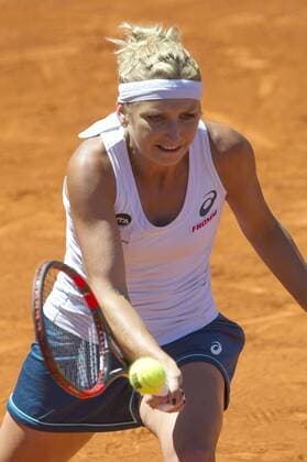 Timea Bacsinszky beim Match Ekaterina Makarova vs Timea Bacsinszky beim Mutua Madrid Open 2016 Tennisturnier im Sportkomplex Caja Magica. Madrid, 03.05.2016 Foto:xDyDxFotografosx xFuturexImage - 
