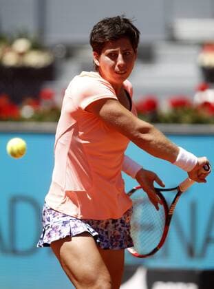 Carla Suarez Navarro, Spain, during Madrid Open Tennis 2016 match.May, 3, 2016.  (2016050368)