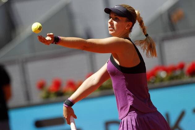 Sabine Lisicki, Germany, during Madrid Open Tennis 2016 match.May, 3, 2016.  (20160503113)