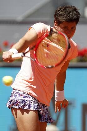 Carla Suarez Navarro, Spain, during Madrid Open Tennis 2016 match.May, 3, 2016.  (2016050365)