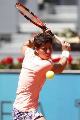 Carla Suarez Navarro, Spain, during Madrid Open Tennis 2016 match.May, 3, 2016.  (2016050378)