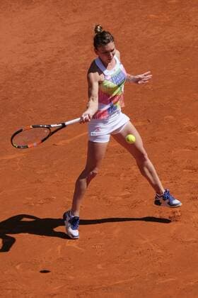 May 3, 2016 - Madrid, Madrid, Spain - Simona Halep in action their match during day fourth of the Mutua Madrid Open tennis tournament at the Caja Magica on May 03 2016 in Madrid,Spain. Simona Halep - Mutua Madrid Open 2016  - ZUMAn230