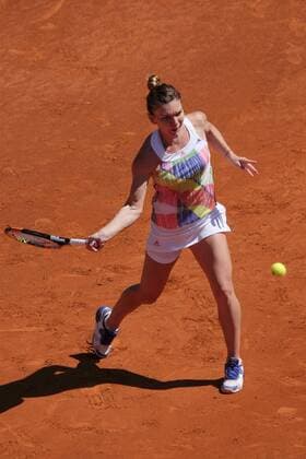 May 3, 2016 - Madrid, Madrid, Spain - Simona Halep in action their match during day fourth of the Mutua Madrid Open tennis tournament at the Caja Magica on May 03 2016 in Madrid,Spain. Simona Halep - Mutua Madrid Open 2016  - ZUMAn230