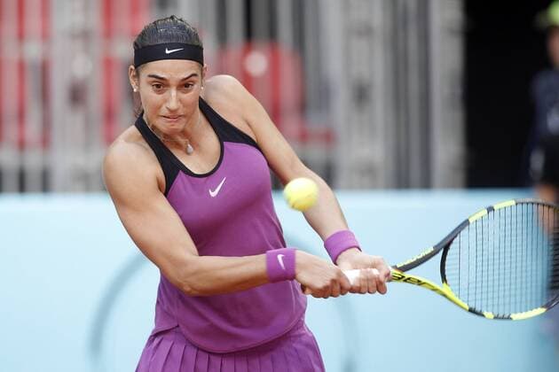 Caroline Garcia, Francia, during Madrid Open Tennis 2016 match.May, 3, 2016.  (20160503253)