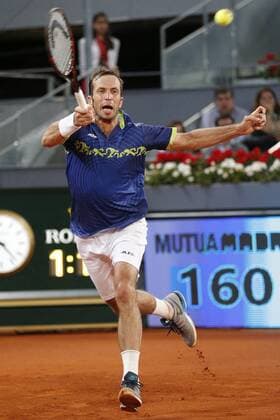 03.05.2016. Madrid, Spain, ATP Tennis Herren Madrid Open Tennis Tournament. Match played between Radek STEPANEK (CZE) and Andy MURRAY (GBR) Radek STEPANEK during match. xEnriquexdexlaxFuentex  ActionPlus11732691
