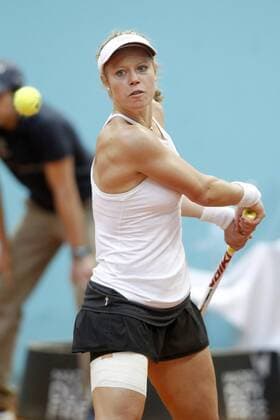 Laura Siegemund, Germany, during Madrid Open Tennis 2016 match.May, 3, 2016.  (20160503279)