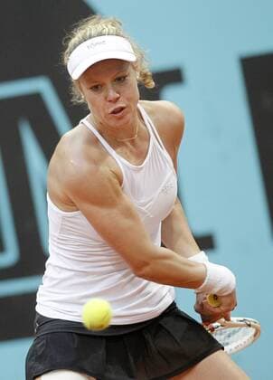 Laura Siegemund, Germany, during Madrid Open Tennis 2016 match.May, 3, 2016.  (20160503300)