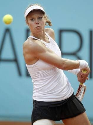 Laura Siegemund, Germany, during Madrid Open Tennis 2016 match.May, 3, 2016.  (20160503302)