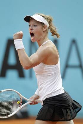 Laura Siegemund, Germany, during Madrid Open Tennis 2016 match.May, 3, 2016.  (20160503305)
