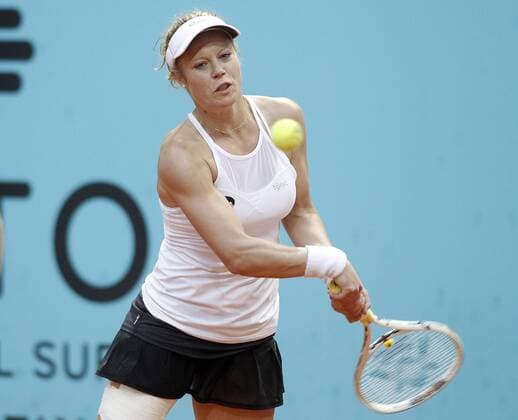 Laura Siegemund, Germany, during Madrid Open Tennis 2016 match.May, 3, 2016.  (20160503291)