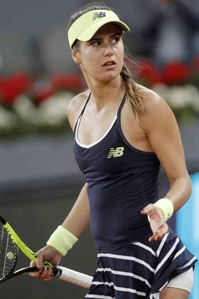 Soraya Cirstea, Roumania, during Madrid Open Tennis 2016 match.May, 3, 2016.  (20160503389)