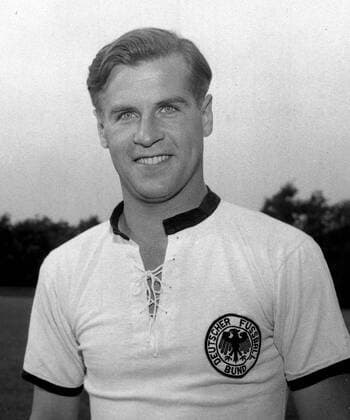 Fritz Herkenrath, hier im Nationaltrikot 1956, HM