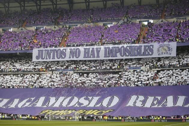 Partido de vuelta de semifinales de la Champions League 2015 2016 entre el Real Madrid y Manchester City, celebrado en el estadio Santiago Bernabeu, en Madrid 4 05 2016. Soccer match between Real Madrid and Manchester City of second round of semi finals of the 2015 2016 Champions League, held at the Santiago Bernabeu stadium, in Madrid, May 4, 2016. Photo by J. Luis Cuesta 261 Cordon Press.  xJosexLuisxCuestax xx