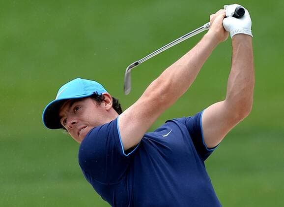 May 4, 2016 - Charlotte, NC, USA - Rory McIlroy follows through on a drive from the seventh fairway during a Pro-Am at Quail Hollow Club in Charlotte, N.C., on Wednesday, May 4, 2016. Wells Fargo Pro-Am - ZUMAm67_