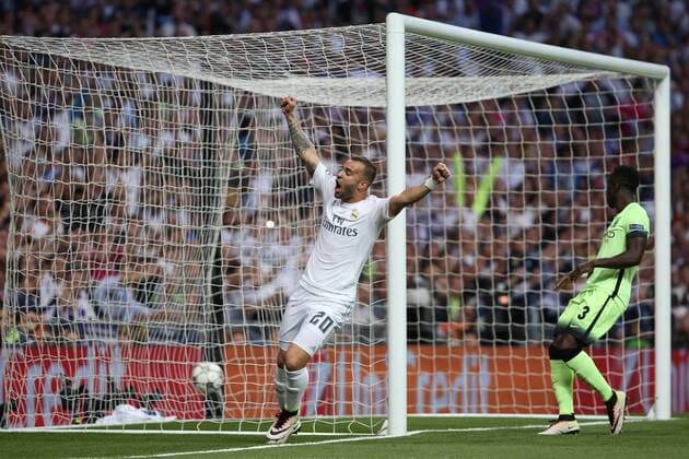 Fußball, CL, Real Madrid - Manchester City Madrid, Spain. 4th May 2016: Jese forward from Real Madrid, celebrating after scoring during the UEFA Champions League Semi Final (second-leg) agains Manchester City at the Santiago Bernabeu stadium. (Photo: Ivan Abanades Medina).  xIvanxAbanadesxMedinax xRealxMadridx-xManchesterxCityxFCx(UEFAxChampions)x