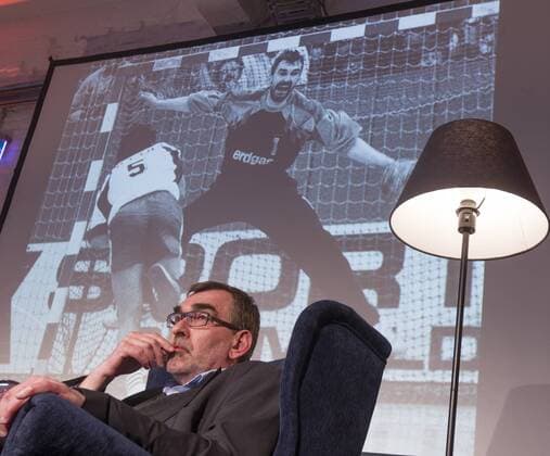 Olympiamuseum Koeln Deutschland Datum: 03.05.2016 Links: Peter Lohmeyer Rechts: Andreas Thiel
