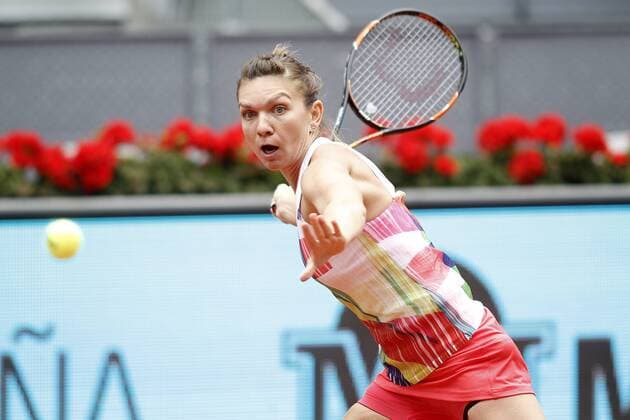 Simona Halep, Roumania, during Madrid Open Tennis 2016 match.May, 5, 2016.  (20160505102)