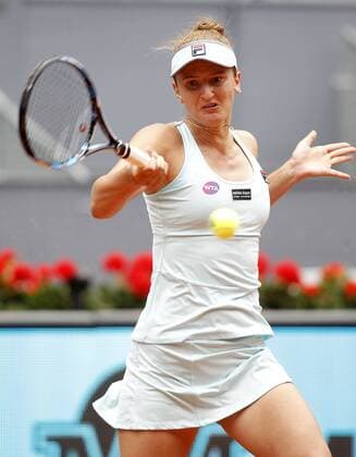 Irina-Camelia Begu, Roumania, during Madrid Open Tennis 2016 match.May, 5, 2016.  (20160505118)