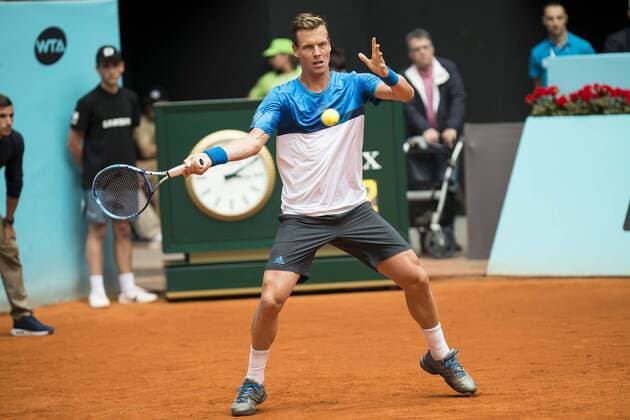 Czech Tomas Berdych during Mutua Madrid Open Tennis 2016 in Madrid, May 05, 2016.  (20160505044)
