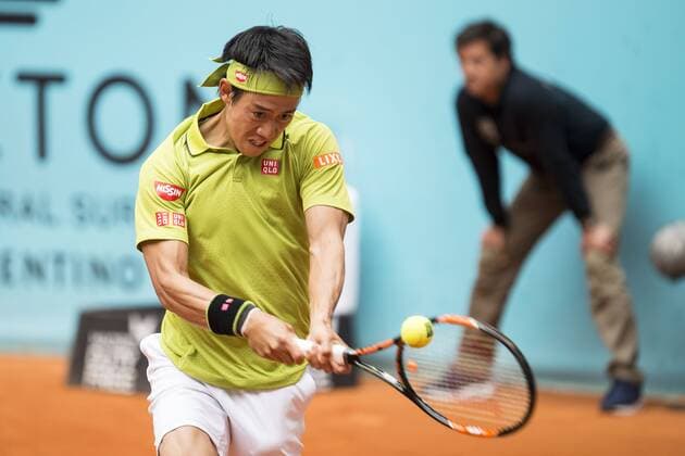 Japanese Kei Nishikori during Mutua Madrid Open Tennis 2016 in Madrid, May 05, 2016.  (20160505013)