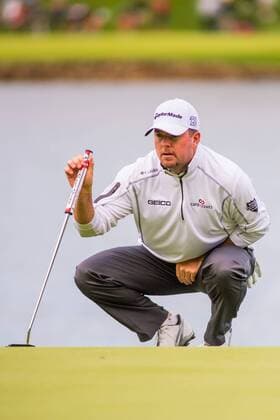 Golfer Robert Garrigus during the PGA Golf Herren Wells Fargo Championship on Thursday, May 5, 2016 at Quail Hallow Country Club in Charlotte, NC. David Grooms CSM PGA 2016: Wells Fargo Championship MAR 5 - ZUMAc04_