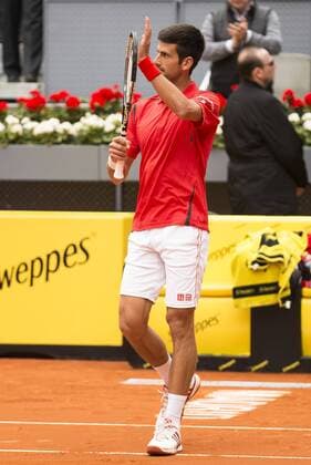 Serbian Novak Djokovic during Mutua Madrid Open Tennis 2016, May 2, 2016.  (20160505053)
