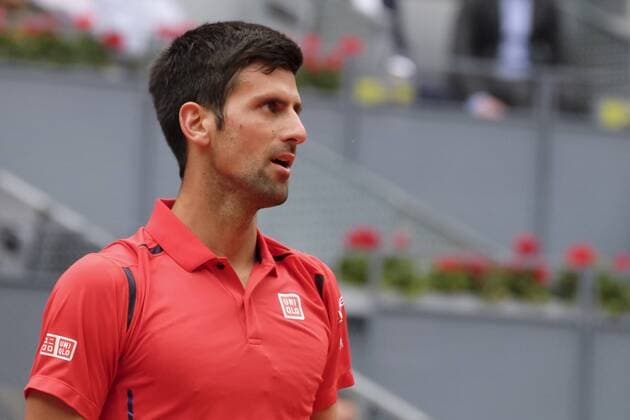 May 5, 2016 - Madrid, Madrid, Spain - Novak Djokovic of Serbia against Roberto Bautista Agut of Spain in their third round match during day six of the Mutua Madrid Open tennis tournament at the Caja Magica on May 05, 2016. Mutua Madrid Open - Day Six  - ZUMAn230