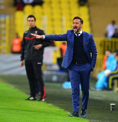 Ziraat Turkey Cup Second leg match between Fenerbahce and Torku Konyaspor at Ulker Stadium in Istanbul on May 05, 2016. Final Score : Fenerbahce 2 - Torku Konyaspor 0 Pictured: Coach Vitor Pereira of Fenerbahce . 