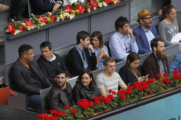 Tennis, Mutua Madrid Open 2016. Ronaldo Nazario da Lima, Fran Perea, Toni Kroos, Sergio Rodriguez.  xJ.xLuisxCuestax xx