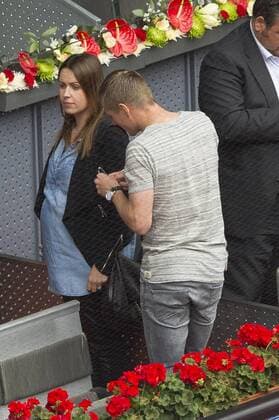 Toni Kroos mit Gattin Jessica Farber beim Match Roberto Bautista Agut vs Novak Djokovic beim Mutua Madrid Open 2016 Tennisturnier im Sportkomplex Caja Magica. Madrid, 05.05.2016  Foto:xDyDxFotografosx xFuturexImage