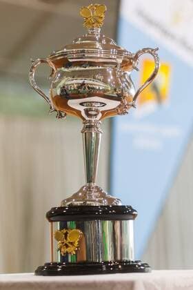 06.05.2016, Puszczykowo, Angelique Kerber with Australian Open trophy , N Z Puchar za zdobycie Australian Open  20160506_awj_88
