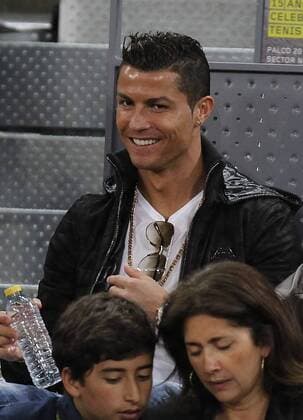 Tennis. Madrid Open 2016. Match between Rafael Nadal (ESP) and Joao Sousa (POR), May 6, 2016. Cristiano Ronaldo.  xJ.xLuisxCuestax xx