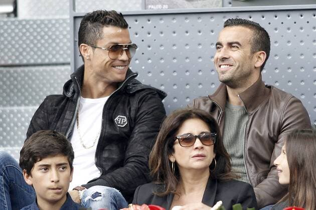 Real Madrid s player Cristiano Ronaldo during Madrid Open Tennis 2016 match.May, 6, 2016.  (20160506269)