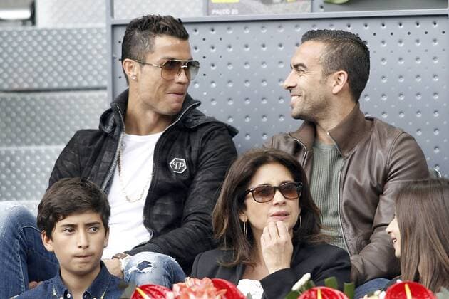 Real Madrid s player Cristiano Ronaldo during Madrid Open Tennis 2016 match.May, 6, 2016.  (20160506270)