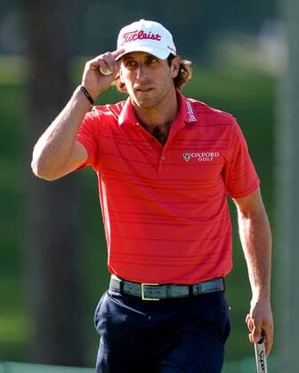 May 5, 2016 - Charlotte, NC, USA - Andrew Loupe acknowledges the applause of the gallery after sinking a putt on the 15th green during second round action of the Wells Fargo Championship at Quail Hollow Club on May 6, 2016 in Charlotte, N.C. Loupe finished the round at -8. Wells Fargo Championship - ZUMAm67_