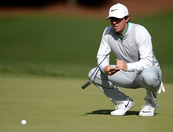 May 5, 2016 - Charlotte, NC, USA - Rory McIlroy looks over his putting line on the 15th green during the second round of the Wells Fargo Championship at Quail Hollow Club on Friday, May 6, 2016, in Charlotte, N.C. Wells Fargo Championship - ZUMAm67_