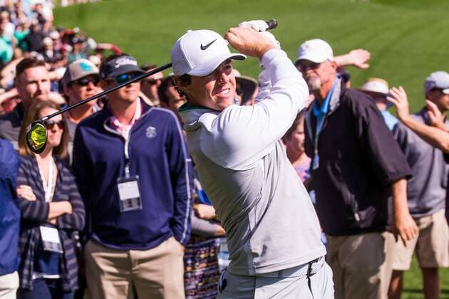 Golfer Rory McIlroy hits 2nd shot on the 15th hole from the right hand rough during the Wells Fargo Championship on Friday, May 6, 2016 at Quail Hallow Country Club in Charlotte, NC. David Grooms CSM PGA Golf Herren 2016: Wells Fargo Championship MAR 6 - ZUMAc04_