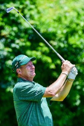 May 06, 2016: Woody Austin watches his tee shot on 3 during round 1 of the 2016 Champions Tour Insperity Invitational, The Woodlands Country Club, The Woodlands, Texas. (Photo by Ken Murray Icon Sportswire) GOLF: MAY 06 Champions Tour - Insperity Invitational - First Round Icon201605062016056 EDITORIAL USE ONLY