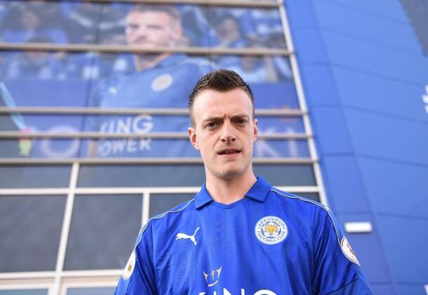 Jamie Vardy lookalike at at the King Power Stadium Leicester. Photo credit should read: Nathan Stirk Sportimage - Newcastle Utd vs Tottenham - St James Park Stadium - Newcastle Upon Tyne - England - 19th April 2015 - Picture Phil Oldham Sportimage EDITORIAL USE ONLY. No use with unauthorised audio, video, data, fixture lists, club league logos or live services. Online in-match use limited to 120 images, no video emulation. No use in betting, games or single club league player publications.