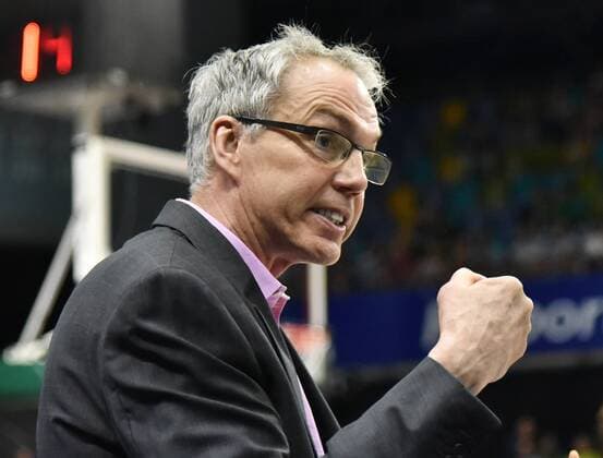 07.05.2016, xblx, Basketball BBL Playoffs Spiel 1, Frankfurt Skyliners - Alba Berlin, emspor, v.l. Trainer Gordon Herbert (Head Coach, Fraport Skyliners Frankfurt) Frankfurt am Main