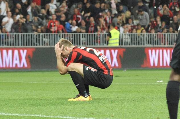 VALERE GERMAIN (nice) - Fussball Frankreich, Ligue 1, OGC Nice vs. AS Saint Etienne - 07 05 2016 FEP Panoramic 