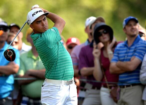 May 7, 2016 - Charlotte, NC, USA - Rickie Fowler watches his drive from the 15th tee in the third round of the Wells Fargo Championship at Quail Hollow Club in Charlotte, N.C., on Saturday, May 7, 2016. Wells Fargo Championship, third round - ZUMAm67_