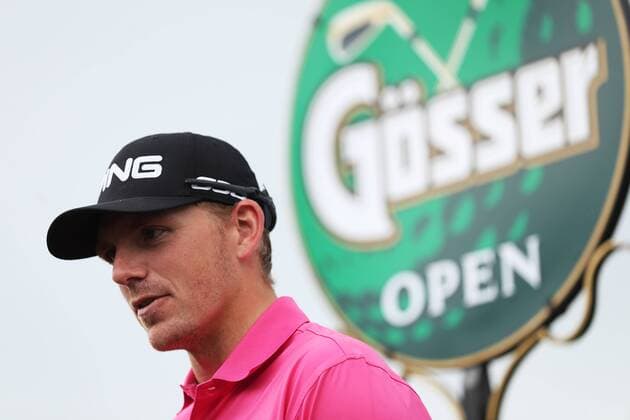 GOLF - Goesser Open 2016 MARIA LANKOWITZ,AUSTRIA,08.MAY.16 - GOLF - Alps Tour, Goesser Open, GC Erzherzog Johann, award cermony. Image shows Matt Wallace (ENG). GEPAxpictures xDanielxGoetzhaber