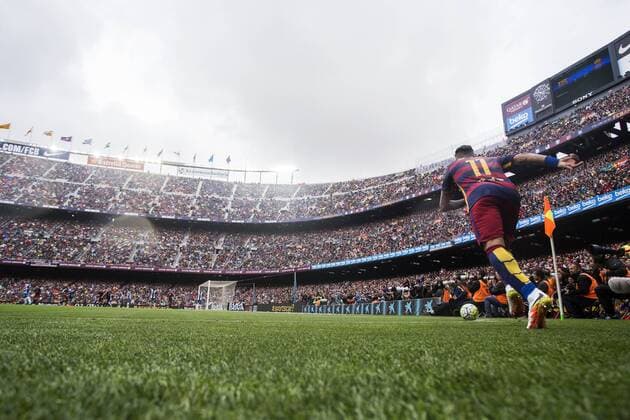 Fußball, Stadiongeschichte FC Barcelona Bilder des Tages - SPORT BARCELONA, SPAIN - 8th of May.- 11 FC Barcelona Barca player Neymar (Brasil) during the match between FC Barcelona vs RCD Espanyol of Spanish Liga BBVA. Played on Camp Nou Stadium. On the 8th of May of 2016, Barcelona (Foto: XavixBonilla Corbis) Cordon Press  xPhotoxXavixBonillax xx