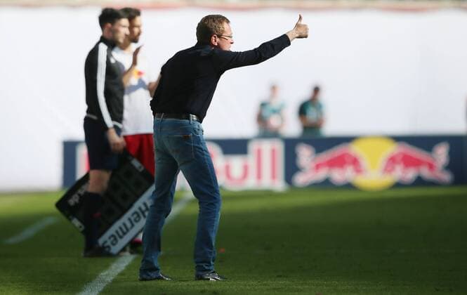 RB Leipzig - Karlsruhe Fußball 2.Bundesliga Leipzig, 08.05.2016, Red Bull Arena, Fussball, 2. Bundesliga, 33.Spieltag. , RB Leipzig vs. Karlsruher SC 2:0 , , Im Bild: Trainer Ralf Rangnick (RB Leipzig) ,