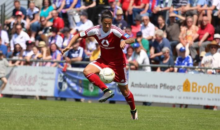 08.05.2016 xcex Deutschland, Willstätt, Fussball, Frauenfussball Allianz Frauen-Bundesliga Saison 2015 2016 SC Sand gegen 1. FFC Frankfurt Dzsenifer Marozsan (Frankfurt)